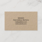 Reuzenstoutmoedige uitstraling visitekaartje (Achterkant)