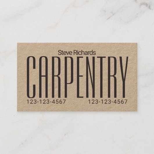 Reuzenstoutmoedige uitstraling visitekaartje (Voorkant)