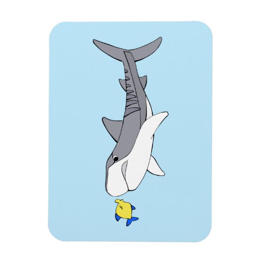 Reuzentijgerhaai en schattige gele vis magneet (Verticaal)