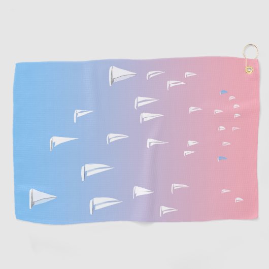 Reuzenvaartuigen in het open zee golfhanddoek (Horizontaal)