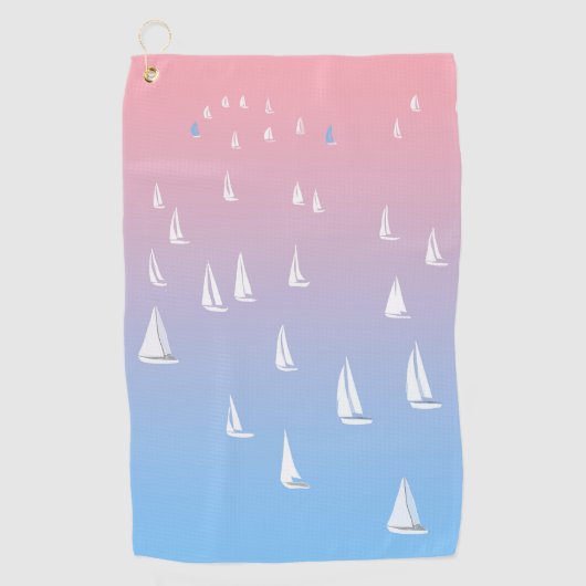 Reuzenvaartuigen in het open zee golfhanddoek (Voorkant)