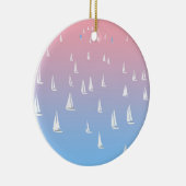 Reuzenvaartuigen in het open zee keramisch ornament (Rechts)