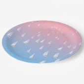 Reuzenvaartuigen in het open zee papieren bordje (Gekanteld)