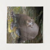 Reuzenvoetafdrukken van Otter Wandkleed (Voorkant (horizontaal))