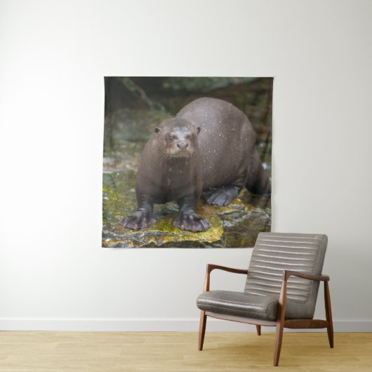 Reuzenvoetafdrukken van Otter Wandkleed (In situ)