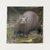 Reuzenvoetafdrukken van Otter Wandkleed (Voorkant)