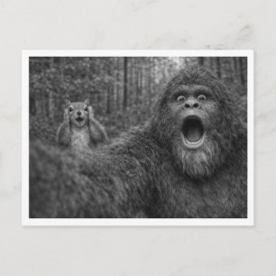 Reuzenvoets Eekhoorn Selfie Feestdagenkaart