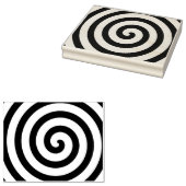 Reuzenwervelende spiraal rubberstempel (Gestempeld)