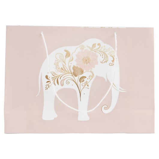 reuzenwitte olifant groot cadeauzakje (Achterkant)