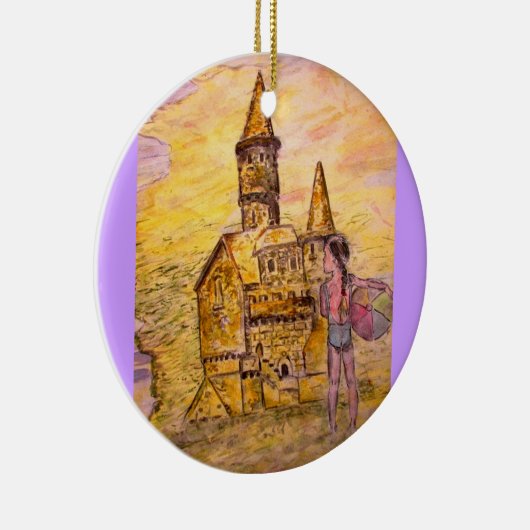 reuzenzandkasteel keramisch ornament (Rechts)