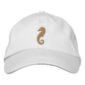 reuzenzeepaardje geborduurde pet (Voorkant)