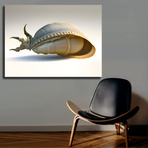 Reuzenzeeschelp Wall Art Oceanic Home Decor Canvas Afdruk
