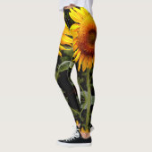 Reuzenzonnebloem foto gele bloem leggings (Links)