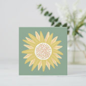 Reuzenzonnebloem Kaart (Staand voorkant)