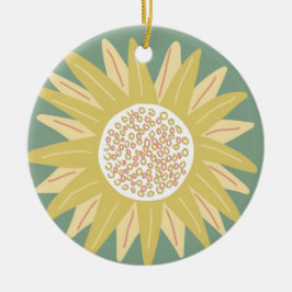 Reuzenzonnebloem Keramisch Ornament