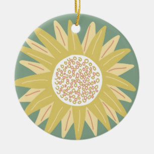Reuzenzonnebloem Keramisch Ornament