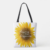 Reuzenzonnebloem Tote Bag (Achterkant)