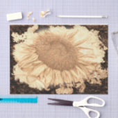 reuzenzonnebloemen Gekleurd in Rustic Vignette Tissuepapier (Craft)