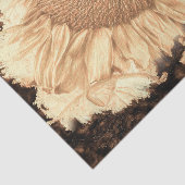 reuzenzonnebloemen Gekleurd in Rustic Vignette Tissuepapier (Detail)