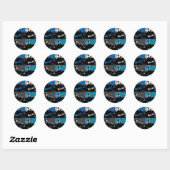Reuzepanda Meerdere Panelen Modern Kunst Design Ronde Sticker (Vel)