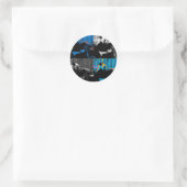 Reuzepanda Meerdere Panelen Modern Kunst Design Ronde Sticker (Tas)