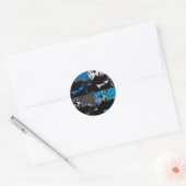 Reuzepanda Meerdere Panelen Modern Kunst Design Ronde Sticker (Envelop)
