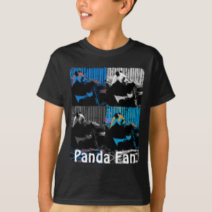 Reuzepanda Meerdere Panelen Modern Kunst Design T-shirt