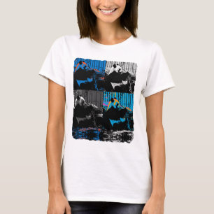 Reuzepanda Meerdere Panelen Modern Kunst Design T-shirt
