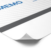 Reuzepromotiecheque met bedrijfslogo | poster (Hoek)