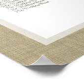 Reuzigrafiek en Antiek witte-bowweduwenkaart Poster (Hoek)