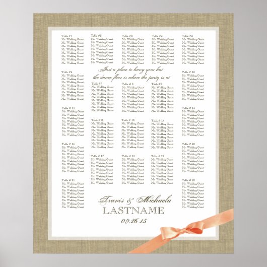 Reuzigrafiek voor de bruiloft van het koraalrif poster (Voorkant)