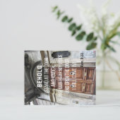 Rev. 3:20 Zie ik sta aan de deur en klop Briefkaart (Staand voorkant)