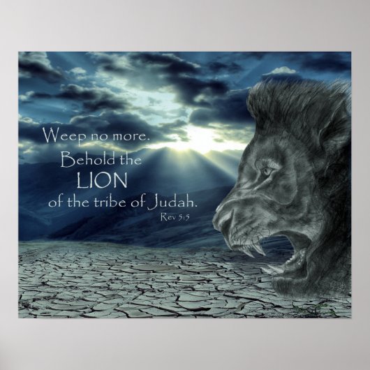 Rev 5:5 Behold de lion Poster (Voorkant)