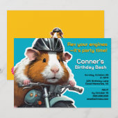 Rev je motoren - het is feest tijd uitnodiging! kaart (Voorkant / Achterkant)