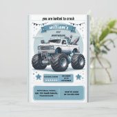 Rev kinder jongen auto's cool monster truck 1e ver kaart (Staand voorkant)