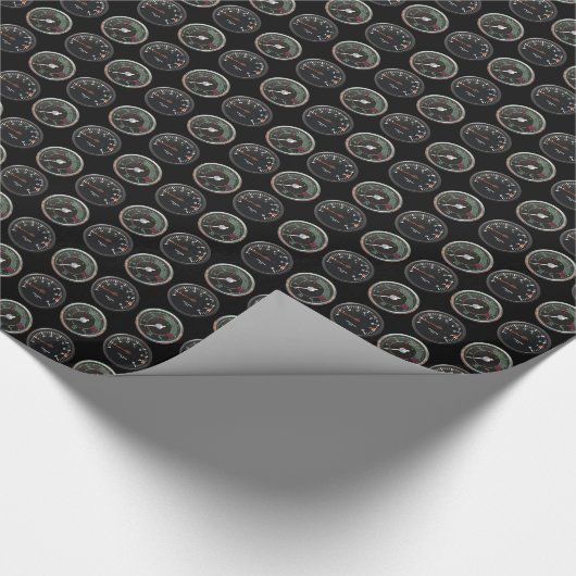 Rev-teller van auto's met luchtkoeling 911 en 356 cadeaupapier (Hoek)