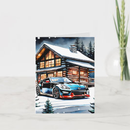 Rev Up Feestdagen JDM Edition Gevouwen Kerstmis Kaart