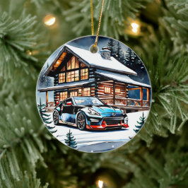 Rev Up voor de Feestdagen: JDM Edition Kerst Keramisch Ornament