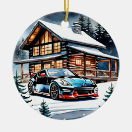 Rev Up voor de Feestdagen: JDM Edition Kerst Keramisch Ornament