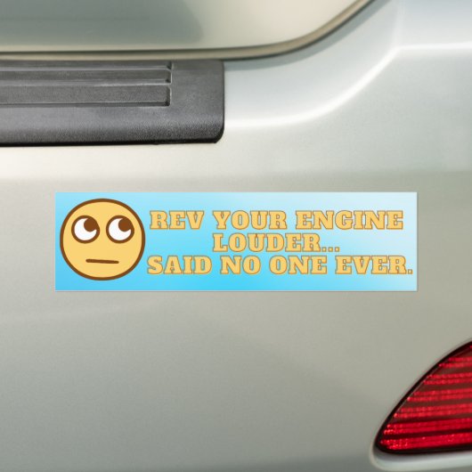 Rev uw motor luider Bumpersticker (Op auto)