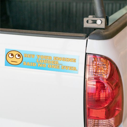 Rev uw motor luider Bumpersticker (Op Truck)