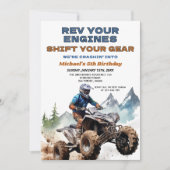 Rev Your Engines ATV Verjaardagsfeest Off Road Kaart (Voorkant)
