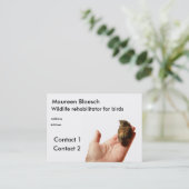 Revalidatie van wilde dieren visitekaartje (Staand voorkant)