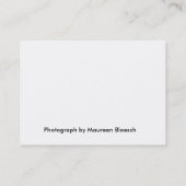 Revalidatie van wilde dieren visitekaartje (Achterkant)