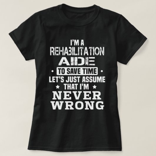 revalidatiehulp t-shirt (Design voorkant)