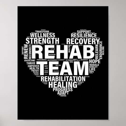 Revalidatieteam Fysiotherapie Revalidatie Awarene Poster (Voorkant)