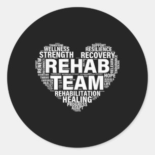 Revalidatieteam Fysiotherapie Revalidatie Awarene Ronde Sticker