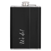 Revallyna Script Minimalist BRIDAL PARTY GIFT Heupfles (Achterkant)