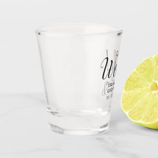 Revallyna Script Simple WE WEDING FAVOR Shot Glas (Links)