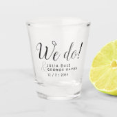 Revallyna Script Simple WE WEDING FAVOR Shot Glas (Voorkant)